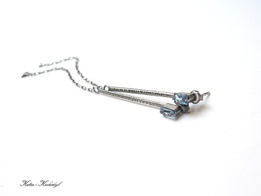 Kreski /aquamarine/ - kolczyki