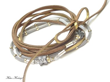 Choker silver /gold/ - naszyjnik