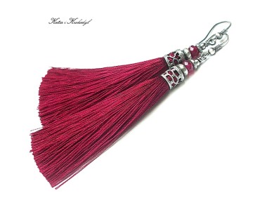 Szkarłat /boho/ - kolczyki
