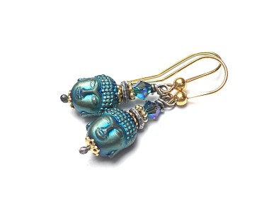 Budda /blue/ kolczyki
