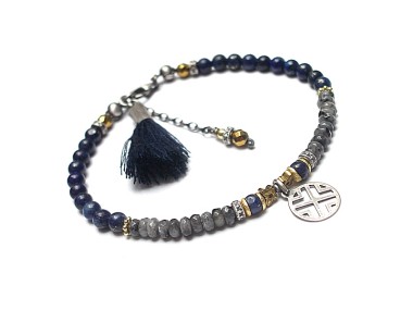Navy - grey bransoletka