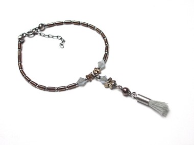 Hematite line /brown - grey/  bransoletka