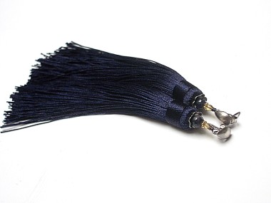 MAXI BOHO /NAVY/- kolczyki