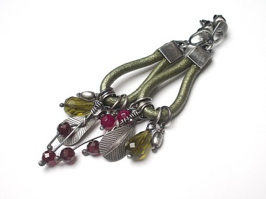 Żurawina - kolczyki