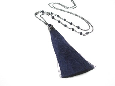 Boho /navy/ - naszyjnik