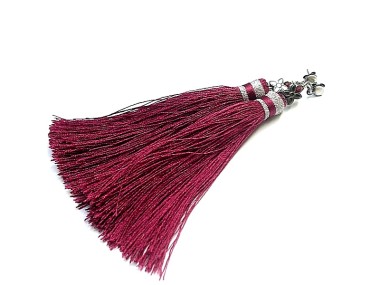 BOHO /long/ bordo - kolczyki