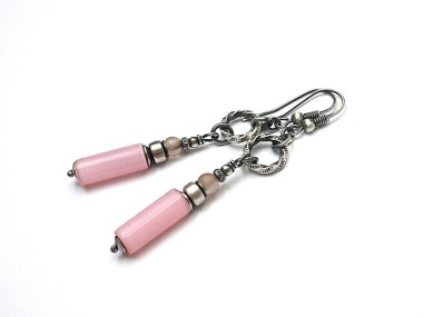Batutki pink - kolczyki