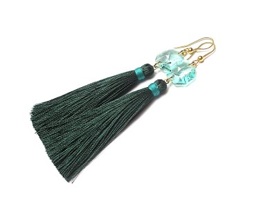 BOHO /sea green/ - kolczyki