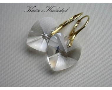 SPRZEDANE. SWAROVSKI HEART CRYSTAL W ZŁOCIE