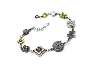REZERWACJA. Colours mix vol. 4 /hematite/ - bransoletka
