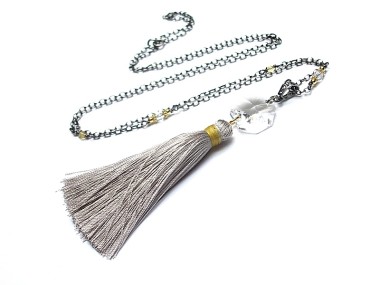 Boho /Grey/ - naszyjnik
