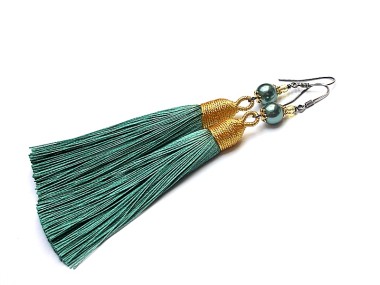 Boho /sea green/ vol. 2 - kolczyki