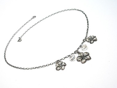 Orchid /crystal/ - naszyjnik