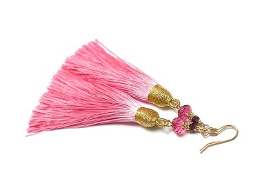 Boho /pink/ - kolczyki