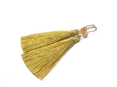 Boho /mustard/ - kolczyki