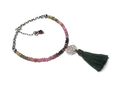 Turmaliny boho - bransoletka