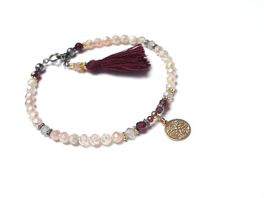 Beige, burgund and grey vol. 2 - bransoletka