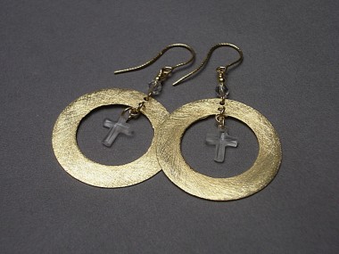 Circle /cross/ - kolczyki