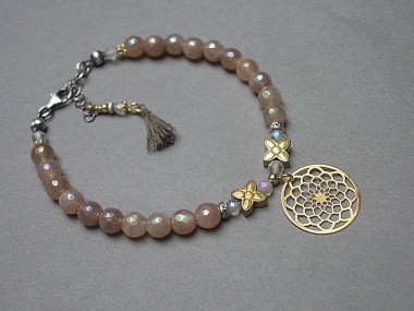 Sun stone rosette - bransoletka