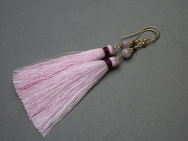 BOHO /l. pink/ - kolczyki