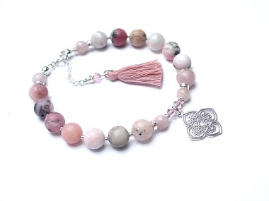 BOHO /antique pink/ - bransoletka