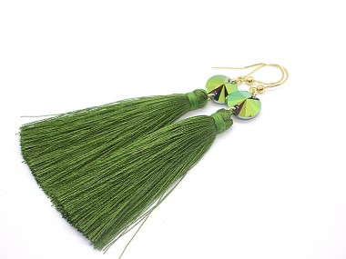 Boho /kiwi/ - kolczyki