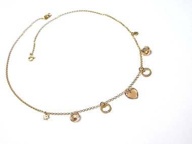 Choker /golden heart/ - naszyjnik