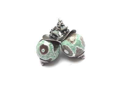 Mint patina - kolczyki