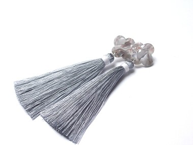 Boho marble /grey/ - kolczyki