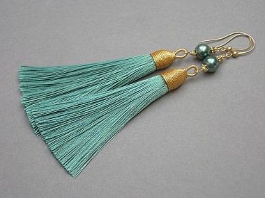 Boho /sea green/ vol. 2 - kolczyki