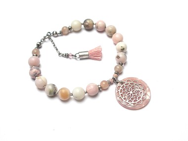 Boho /antique pink/ - bransoletka