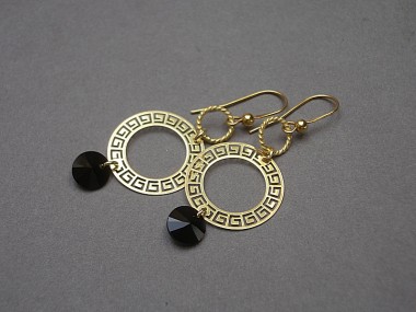 Gold filigree - kolczyki