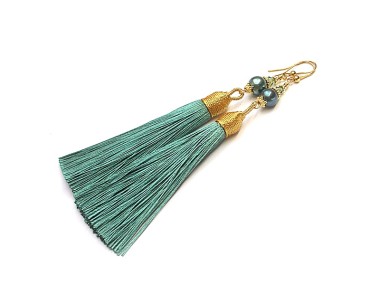 BOHO /sea green/ vol. 3 - kolczyki