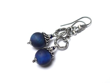 Tiger eye /blue/ - kolczyki