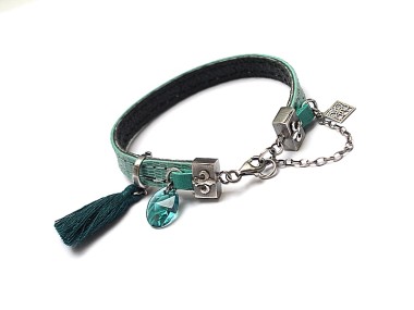 Lilijki /blue strap/ - bransoletka