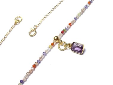 Multicolor -cyrkonie -naszyjnik