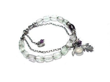 Mint and purple vol. 2 - bransoletka