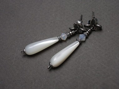 Orchid vol. 13 /white / - kolczyki
