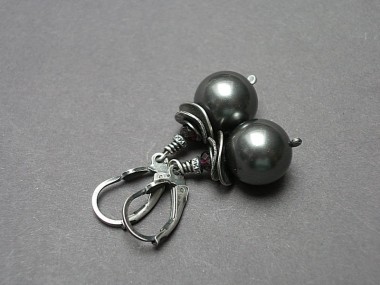 Bąbelki grey vol. 3 - kolczyki