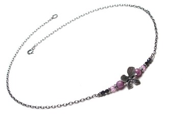 Orchid ruby - naszyjnik