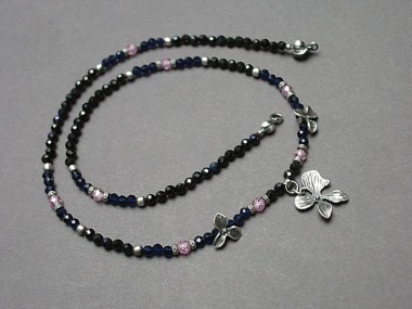Black orchid - choker