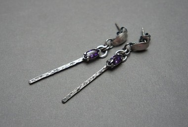 Kreski violet - kolczyki