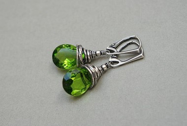 Green olive - kolczyki
