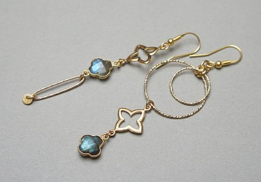 Asymmetric /labradoryt/ - kolczyki