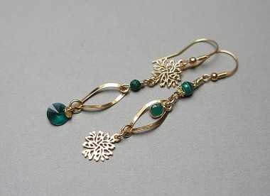 Asymmetric /verde/ - kolczyki