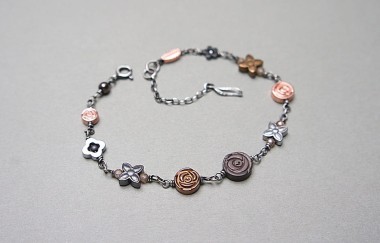 Colours mix vol. 8 /hematite rose gold/ - bransoletka
