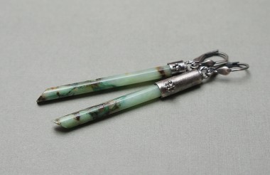 Stick vol. 6/chryzopraz/ - kolczyki