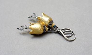 Dzwonki gold /mystic/ - kolczyki