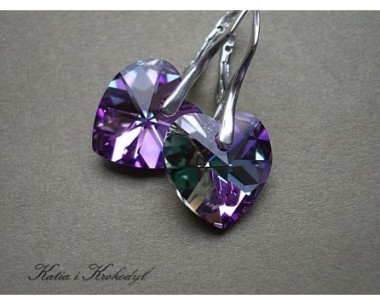 SPRZEDANE. SWAROVSKI HEART VITRAIL LIGHT