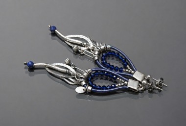 Pętelki sapphire - kolczyki